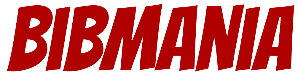Bibmania-Logo, Bibmania-Schriftzug, rot
